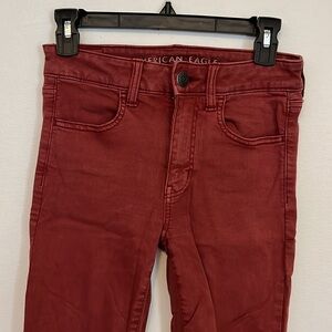 Red American Eagle Jeans
